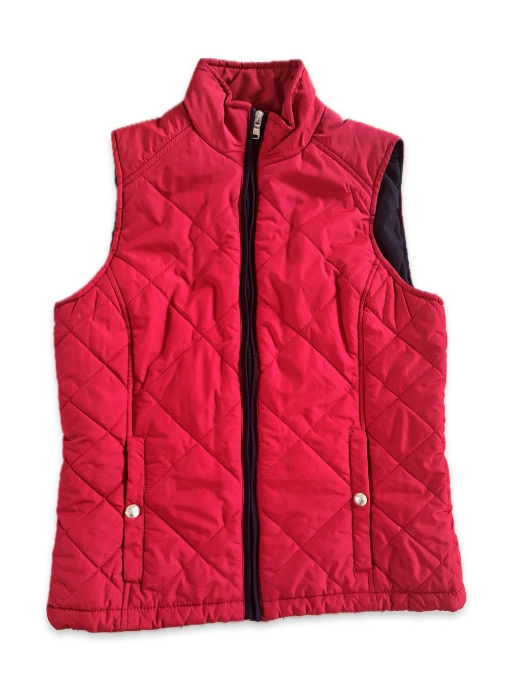 Lauren Ralph Lauren Red Quilted Puffer Vest